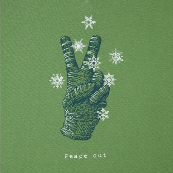 Life Is Good Tops - LIFE IS GOOD Peace Out Glove L/S Crusher Vee
